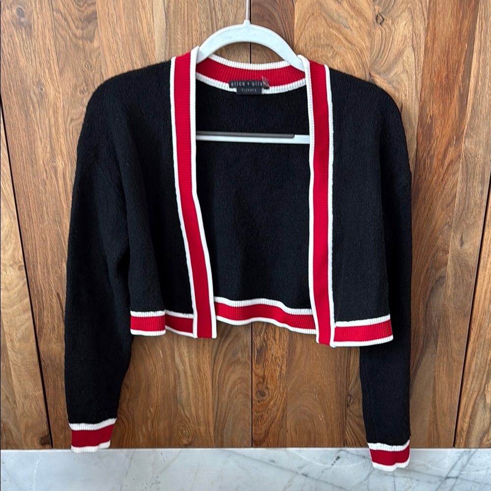 Alice + Olivia Juana Cropped Cardigan